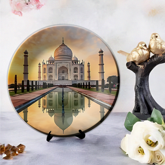 royal look taj mahal hanging plates wall decor