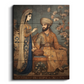 King & Queen Vintage Wood Print Wooden Wall Tiles Set