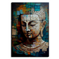 Buddha Idol 3D Wood Print Luxury Wall Tiles Set