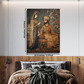 King & Queen Vintage Wood Print Wooden Wall Tiles Set