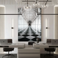 Architecture Hallway Wood Print Luxury Wall Tiles Set
