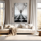 Architecture Hallway Wood Print Luxury Wall Tiles Set