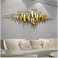 Golden Minimalist Luxury Metal Wall Art