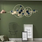 Iron Net Dual Rings Abstract Metal Wall Art