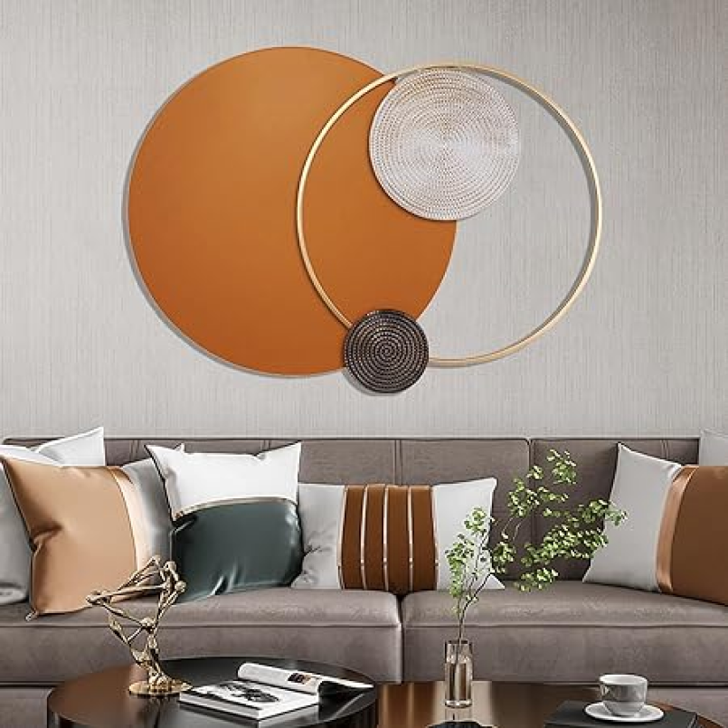Multi Circle Creative Luxury Metal Wall Art