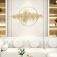 Golden Ring and Oval Assorted 3D Metal Wall Art