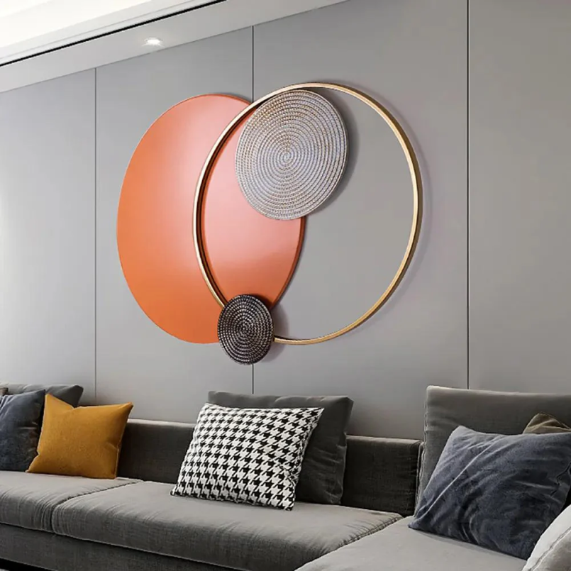 Multi Circle Creative Luxury Metal Wall Art