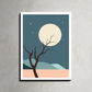 Night Boho Beige Wood Print Wall Art