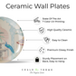Peacock Couple Ceramic Wall Plate Home Décor