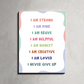 Positive Affirmations Wood Print Wall Art