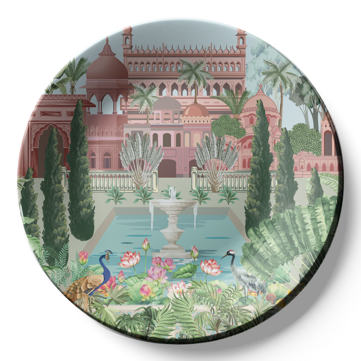decorative wall plate royal garden for home decor