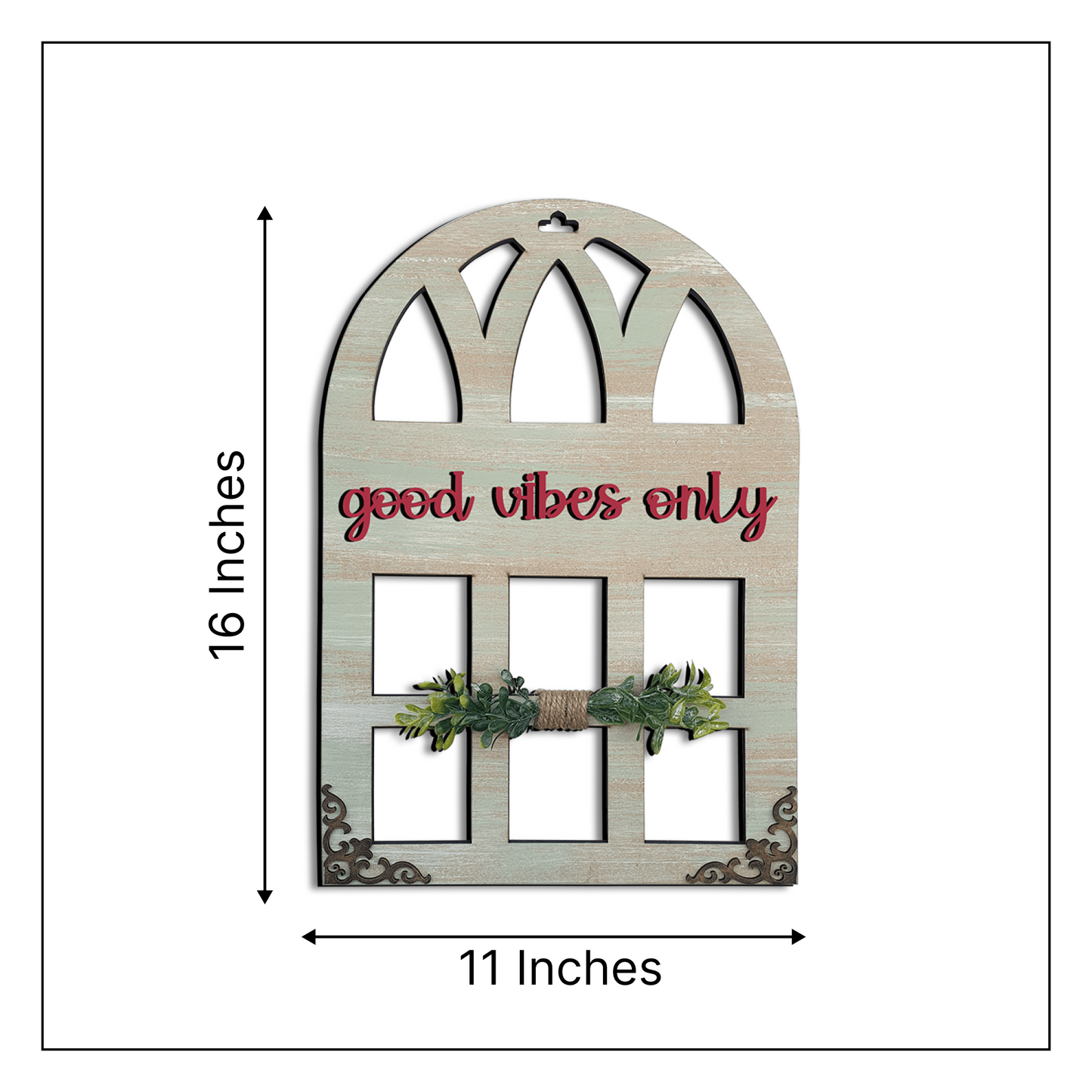 Good Vibes Only Window Wall Art