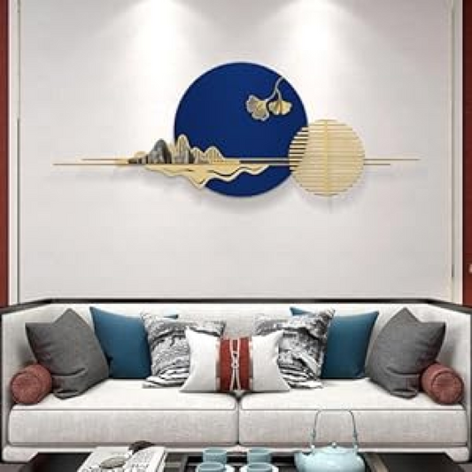 Metallic Ocean's Embrace Luxurious 3D Metal Wall Art