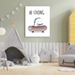 Be Strong Wood Print Wall Art