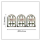 Home Sweet Home Quote Window Wall Art Set of 3