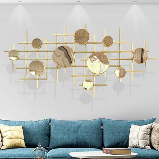 Golden Circle 3D Metal Wall Art