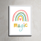 Rainbow Magic Wood Print Wall Art