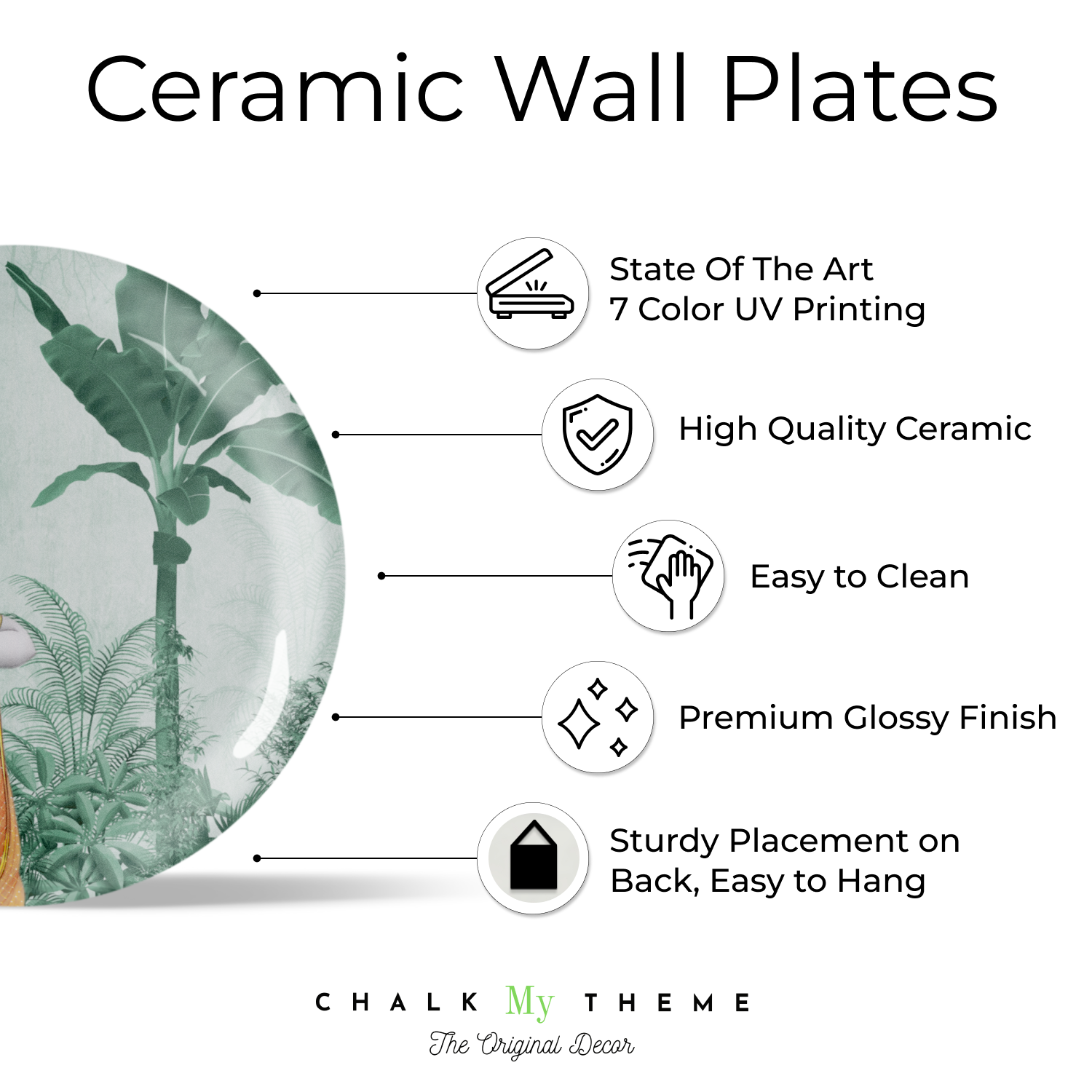 krishna wall hanging plate home decor