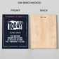 Today Selfmotivational Inspired Quotes Wood Print Wall Art