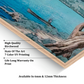 Nature Landscape Blue Wood Print Wall Art Set of 3