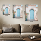 Mediterranean Aqua Coastal Wood Print Wall Art Set of 2