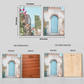 Mediterranean Aqua Coastal Wood Print Wall Art Set of 2