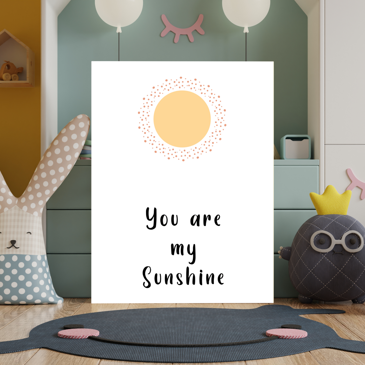 You Are My Sunshine Wood Print Wall Art