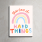 You Can Do Hard Things Wood Print Wall Art