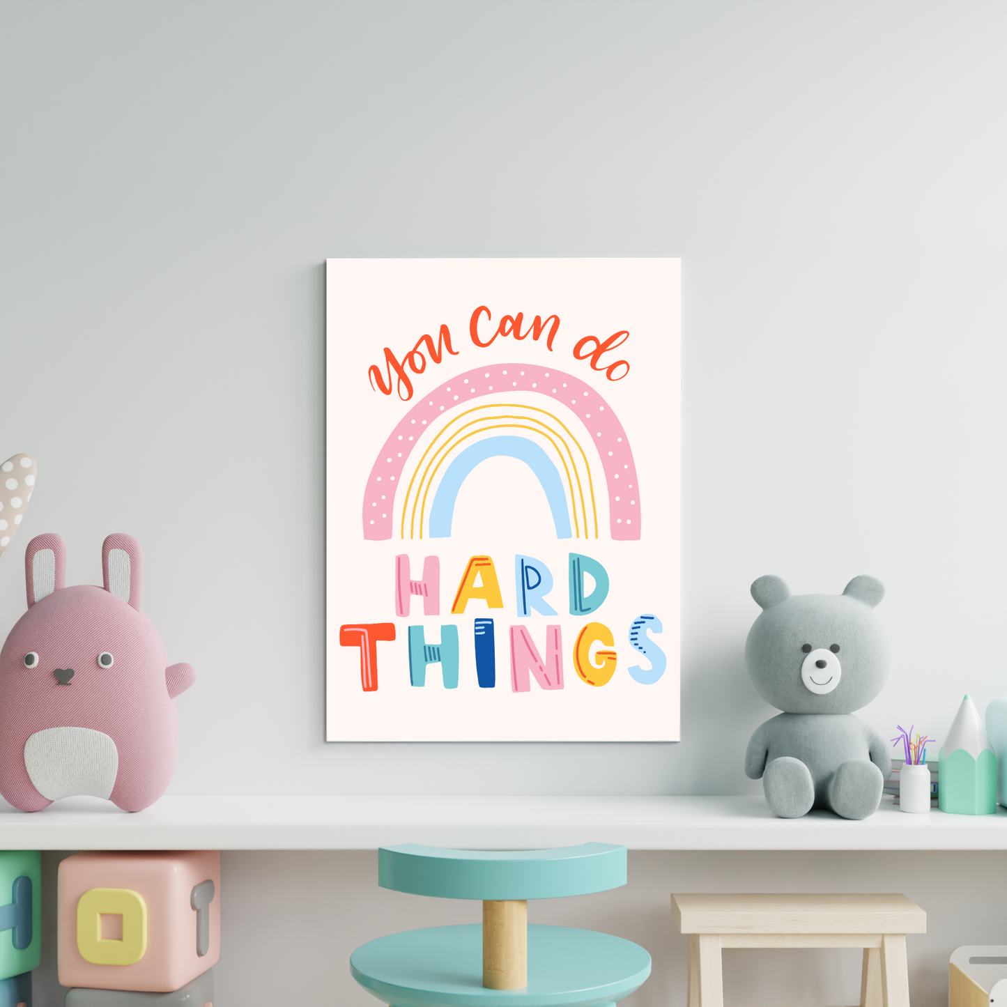 You Can Do Hard Things Wood Print Wall Art