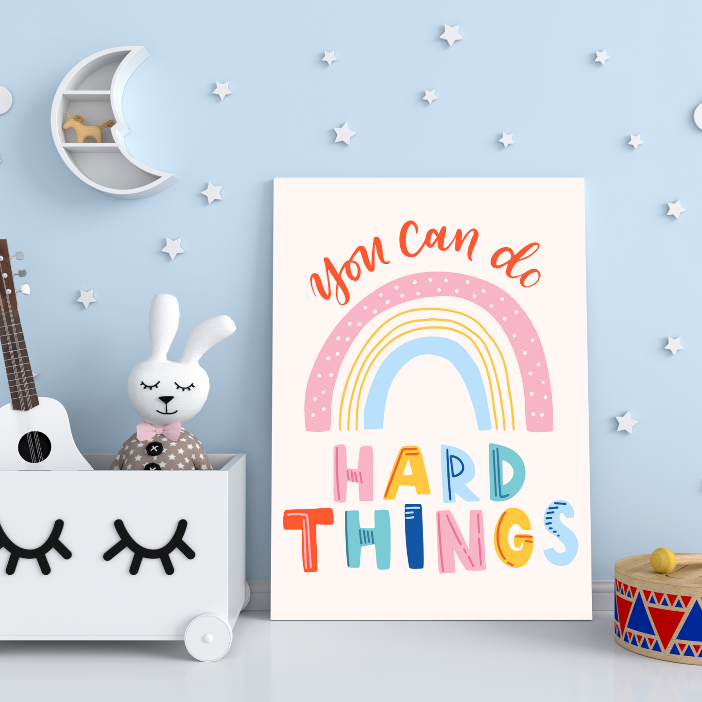 You Can Do Hard Things Wood Print Wall Art