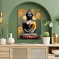Buddha Meditating in Lotus Wood Print Wall Art
