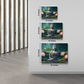 Buddha Meditating in Water Wood Print Wall Art