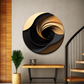 Abstract Swirl Wood Print Wall Art