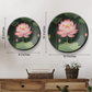 pink lotus plate wall art