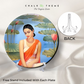 Thinking Women and Lotus Ceramic Wall Plate Home Décor