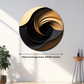 Abstract Swirl Wood Print Wall Art