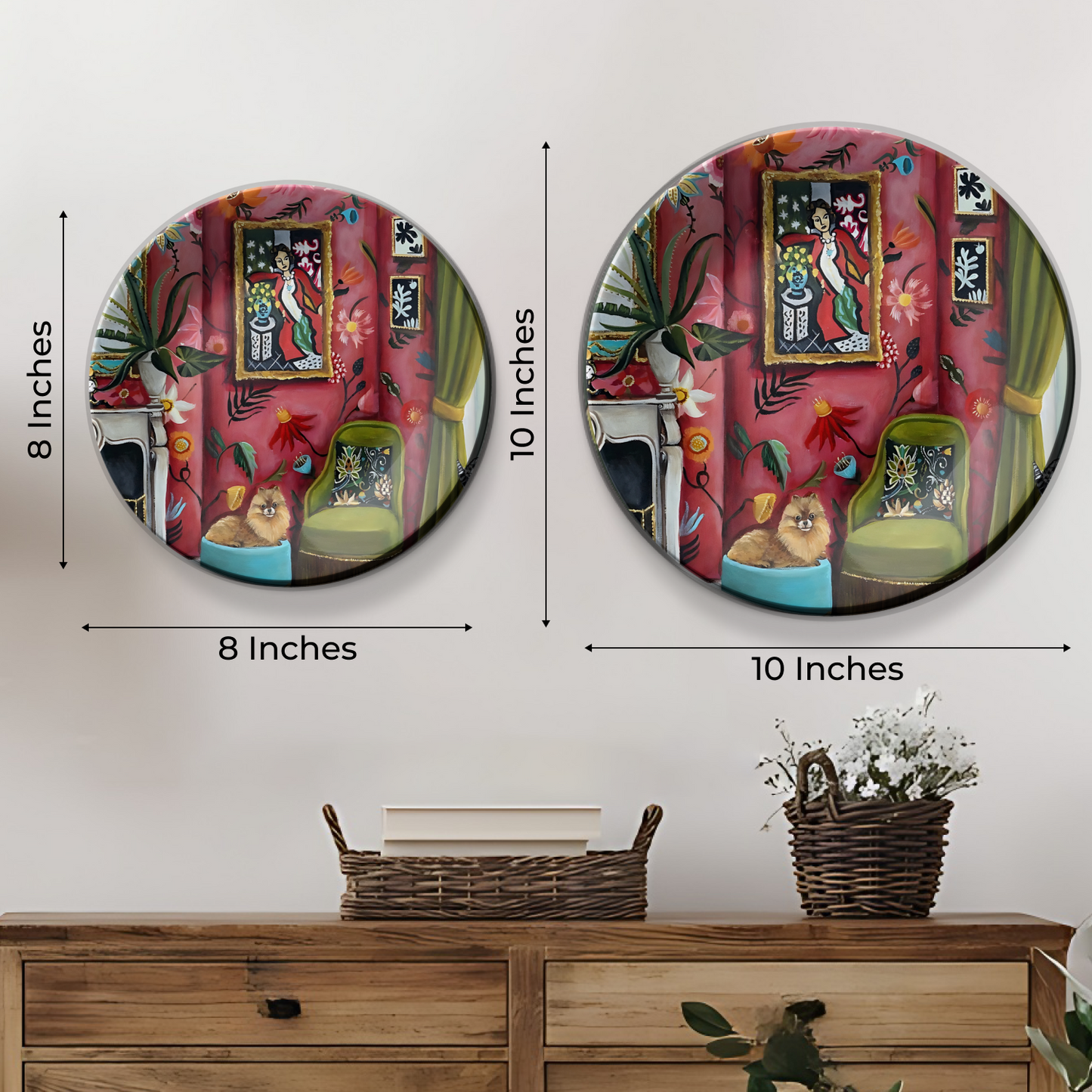 Ethnic Home Ceramic Wall Plate Home Décor