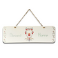 Blessed Home Wood Print Colorful Wall or Door Hanging