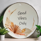 Good Vibes Wood Print Colorful Wall or Door Hanging