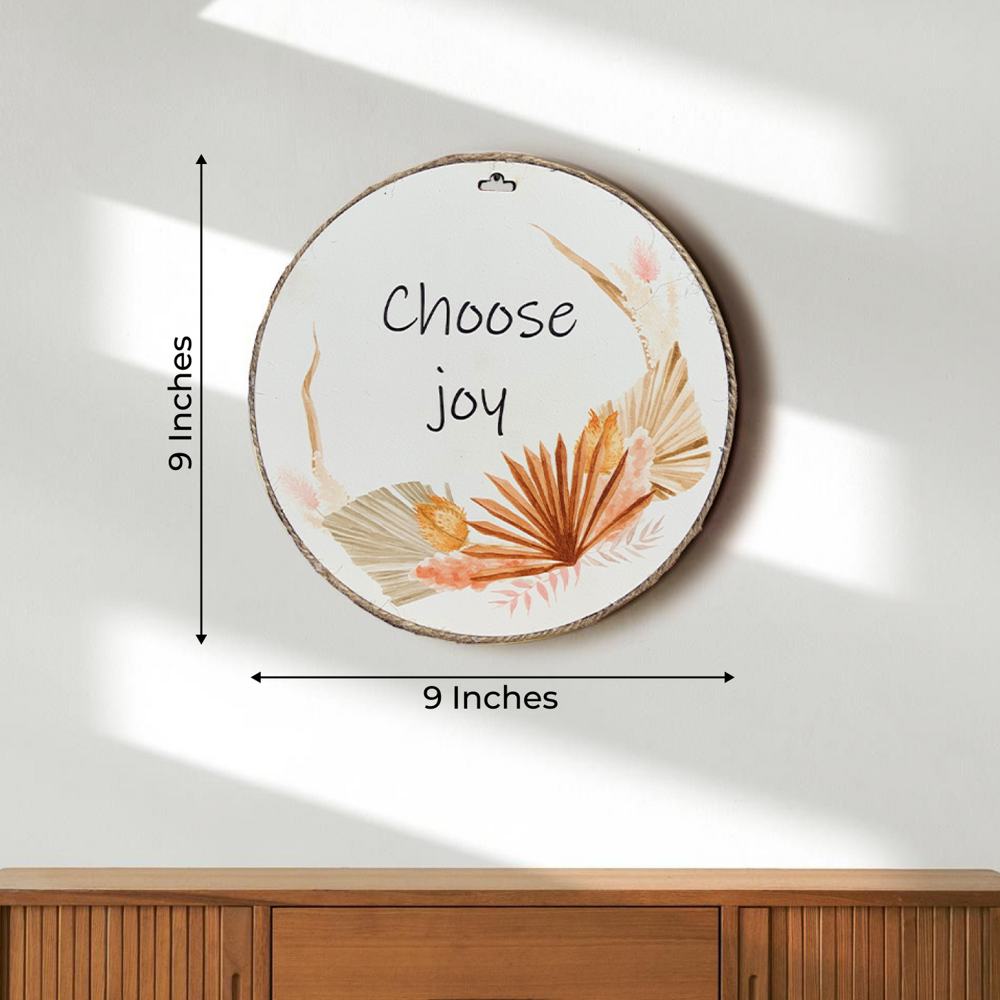 Choose Joy Wood Print Colorful Wall or Door Hanging