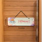 Shri Ganeshaya Namah Wood Print Colorful Wall or Door Hanging