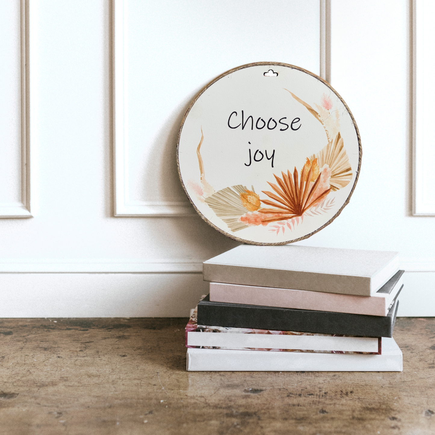 Choose Joy Wood Print Colorful Wall or Door Hanging