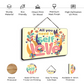 All You Need Is Selflove Wood Print Colorful Wall or Door Hanging