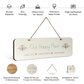 Our Happy Place Wood Print Colorful Wall or Door Hanging