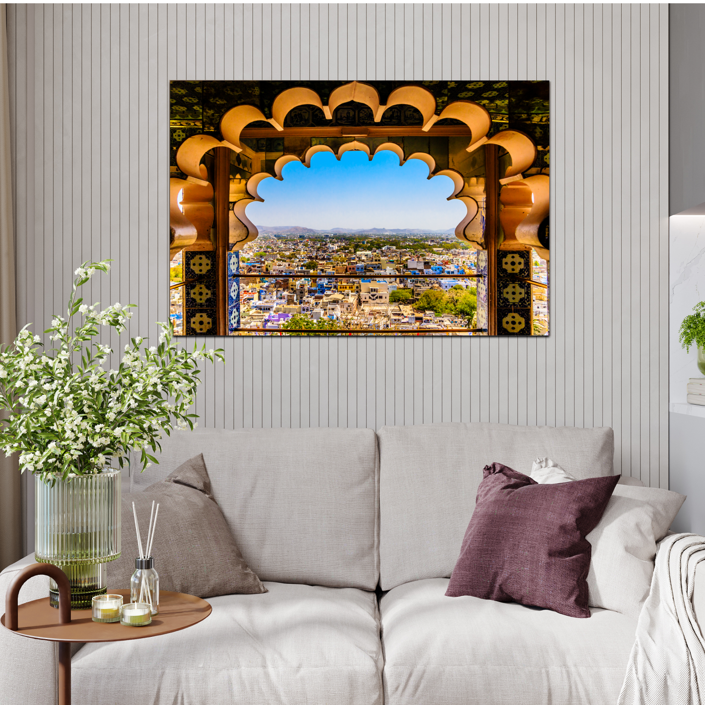 Udaipur City Palace Wood Print Wall Art