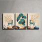 Nature Mural Wood Print Wall Art Set of 3