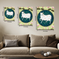 Cow and Lotus Pichwai Wood Print Wall Art