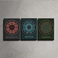 Set of 3 Prosperity & Wealth Yantra Wood Print Wall Art