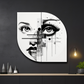 Abstract Face Wood Print Wall Art