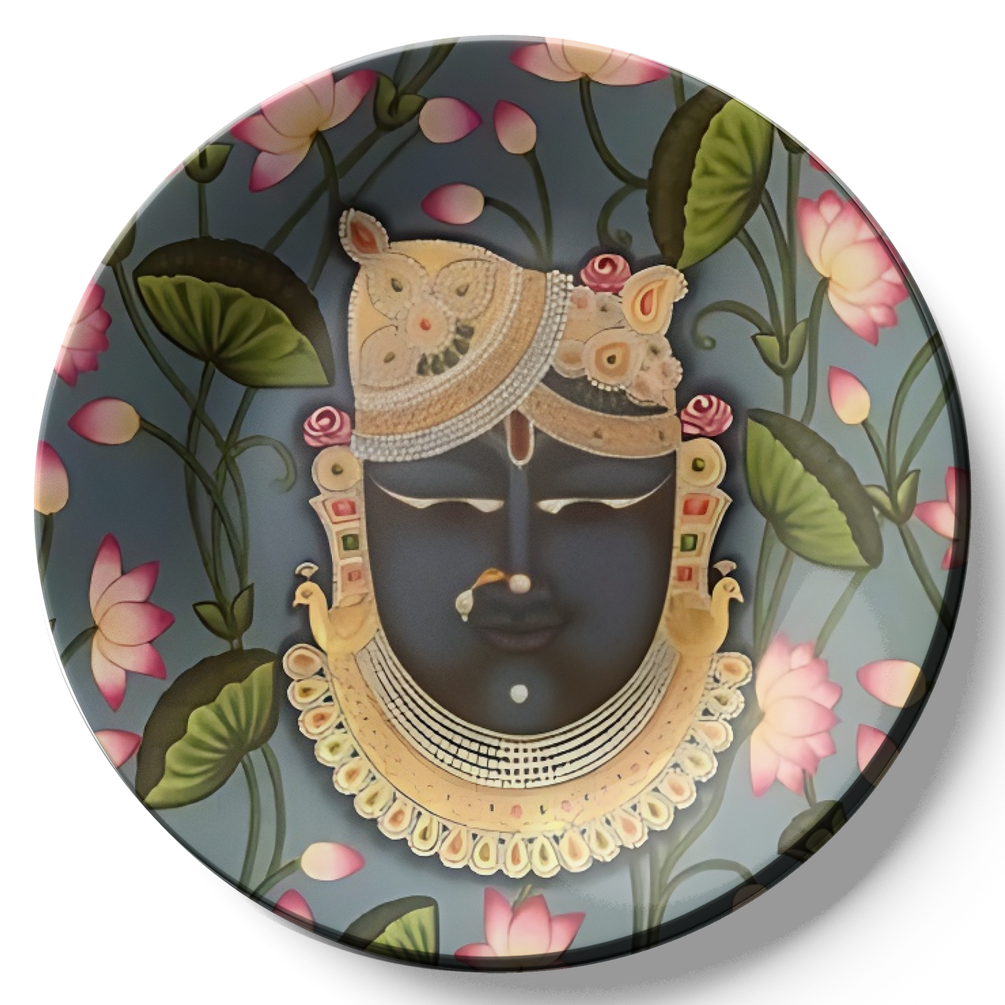 shrinathji picture decorative ceramic plates